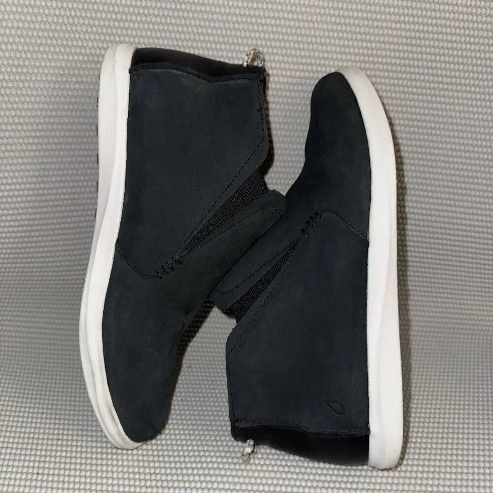 Olukai Hawai'iloa Manu Hope Waterproof Black Booties Shoes Women’s Size 8.5